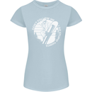 Funny Snowboarding Dont Follow Me Womens Petite Cut T-Shirt Light Blue