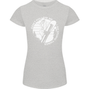Funny Snowboarding Dont Follow Me Womens Petite Cut T-Shirt Sports Grey