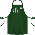 Funny Storage Evolution IT Retro PC Device Cotton Apron 100% Organic Forest Green