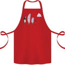Funny Storage Evolution IT Retro PC Device Cotton Apron 100% Organic Red