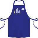 Funny Storage Evolution IT Retro PC Device Cotton Apron 100% Organic Royal Blue