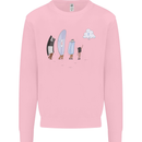 Funny Storage Evolution IT Retro PC Device Kids Sweatshirt Jumper Light Pink