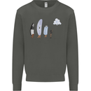 Funny Storage Evolution IT Retro PC Device Kids Sweatshirt Jumper Storm Grey