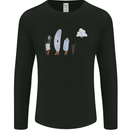 Funny Storage Evolution IT Retro PC Device Mens Long Sleeve T-Shirt Black