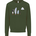 Funny Storage Evolution IT Retro PC Device Mens Sweatshirt Jumper Forest Green