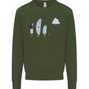 Funny Storage Evolution IT Retro PC Device Mens Sweatshirt Jumper Forest Green
