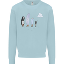 Funny Storage Evolution IT Retro PC Device Mens Sweatshirt Jumper Light Blue