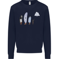 Funny Storage Evolution IT Retro PC Device Mens Sweatshirt Jumper Navy Blue
