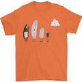Funny Storage Evolution IT Retro PC Device Mens T-Shirt 100% Cotton Orange