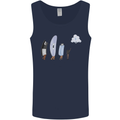 Funny Storage Evolution IT Retro PC Device Mens Vest Tank Top Navy Blue