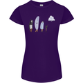 Funny Storage Evolution IT Retro PC Device Womens Petite Cut T-Shirt Purple