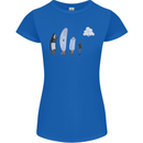 Funny Storage Evolution IT Retro PC Device Womens Petite Cut T-Shirt Royal Blue