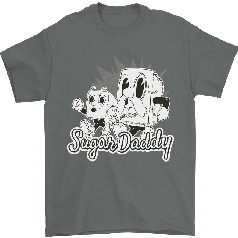 Funny Sugar Daddy Mens T-Shirt 100% Cotton Charcoal