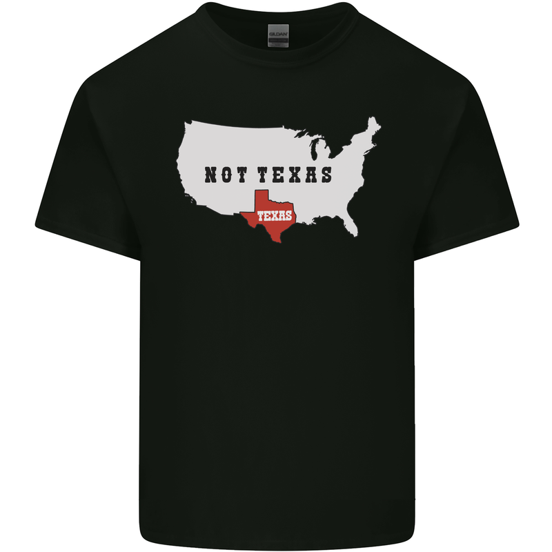 Funny Texas Not Texas State Independence USA Kids T-Shirt Childrens Black