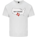 Funny Texas Not Texas State Independence USA Kids T-Shirt Childrens White