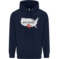 Funny Texas Not Texas State Independence USA Mens 80% Cotton Hoodie Navy Blue