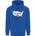 Funny Texas Not Texas State Independence USA Mens 80% Cotton Hoodie Royal Blue