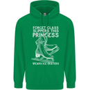 Funny This Princess Wears Ice Skates Skater Childrens Kids Hoodie Irish Green