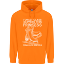 Funny This Princess Wears Ice Skates Skater Childrens Kids Hoodie Orange