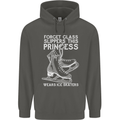 Funny This Princess Wears Ice Skates Skater Childrens Kids Hoodie Storm Grey
