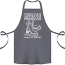 Funny This Princess Wears Ice Skates Skater Cotton Apron 100% Organic Steel