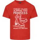 Funny This Princess Wears Ice Skates Skater Kids T-Shirt Childrens Red