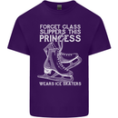Funny This Princess Wears Ice Skates Skater Mens Cotton T-Shirt Tee Top Purple