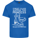 Funny This Princess Wears Ice Skates Skater Mens Cotton T-Shirt Tee Top Royal Blue