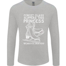 Funny This Princess Wears Ice Skates Skater Mens Long Sleeve T-Shirt Sports Grey