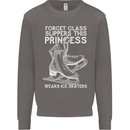 Funny This Princess Wears Ice Skates Skater Mens Sweatshirt Jumper Charcoal