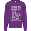 Funny This Princess Wears Ice Skates Skater Mens Sweatshirt Jumper Purple