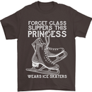 Funny This Princess Wears Ice Skates Skater Mens T-Shirt 100% Cotton Dark Chocolate