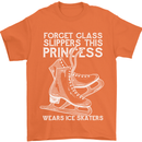 Funny This Princess Wears Ice Skates Skater Mens T-Shirt 100% Cotton Orange