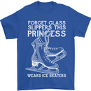 Funny This Princess Wears Ice Skates Skater Mens T-Shirt 100% Cotton Royal Blue