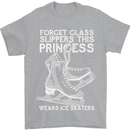 Funny This Princess Wears Ice Skates Skater Mens T-Shirt 100% Cotton Sports Grey