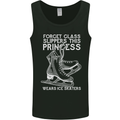 Funny This Princess Wears Ice Skates Skater Mens Vest Tank Top Black