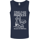 Funny This Princess Wears Ice Skates Skater Mens Vest Tank Top Navy Blue