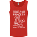Funny This Princess Wears Ice Skates Skater Mens Vest Tank Top Red