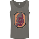 Funny Trekking Gnome Travelling Holiday Mens Vest Tank Top Charcoal