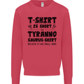 Funny Tyrannosaurus Rex Dinosaur T-Rex Kids Sweatshirt Jumper Heliconia