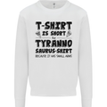 Funny Tyrannosaurus Rex Dinosaur T-Rex Kids Sweatshirt Jumper White