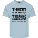 Funny Tyrannosaurus Rex Dinosaur T-Rex Kids T-Shirt Childrens Light Blue