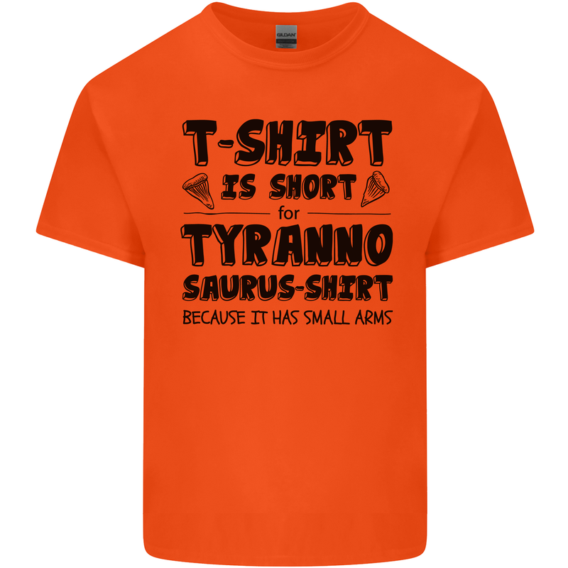 Funny Tyrannosaurus Rex Dinosaur T-Rex Kids T-Shirt Childrens Orange