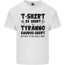 Funny Tyrannosaurus Rex Dinosaur T-Rex Kids T-Shirt Childrens White