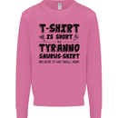 Funny Tyrannosaurus Rex Dinosaur T-Rex Mens Sweatshirt Jumper Azalea