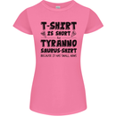 Funny Tyrannosaurus Rex Dinosaur T-Rex Womens Petite Cut T-Shirt Azalea