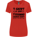 Funny Tyrannosaurus Rex Dinosaur T-Rex Womens Wider Cut T-Shirt Red