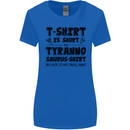 Funny Tyrannosaurus Rex Dinosaur T-Rex Womens Wider Cut T-Shirt Royal Blue
