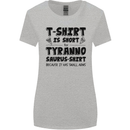 Funny Tyrannosaurus Rex Dinosaur T-Rex Womens Wider Cut T-Shirt Sports Grey