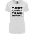 Funny Tyrannosaurus Rex Dinosaur T-Rex Womens Wider Cut T-Shirt White